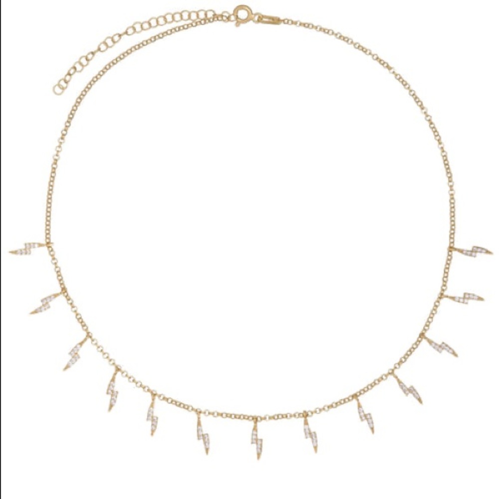 Adina’s jewels CZ lightning bolt choker